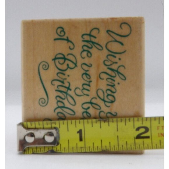 Stamps Birthday Hero Arts  ©1997 2" x 1 7/8" - Picture 4 of 4